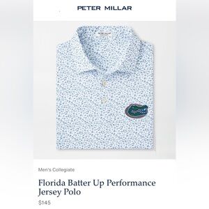 PETER MILLAR Florida Batter Up Performance Jersey Polo